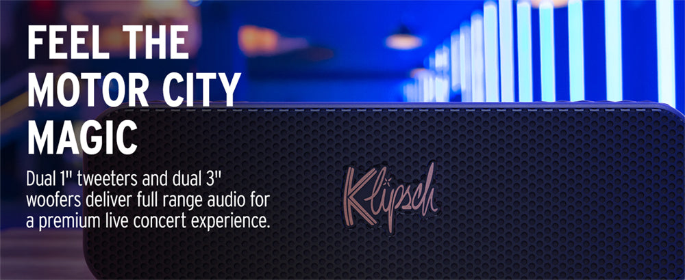 Klipsch Detroit 便攜式藍牙喇叭