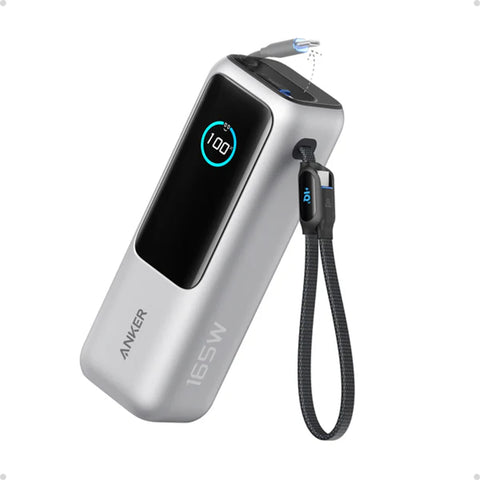 【3C認證】Anker | 自帶快充線 25000mAh 165W 外置充電器 (A1695)