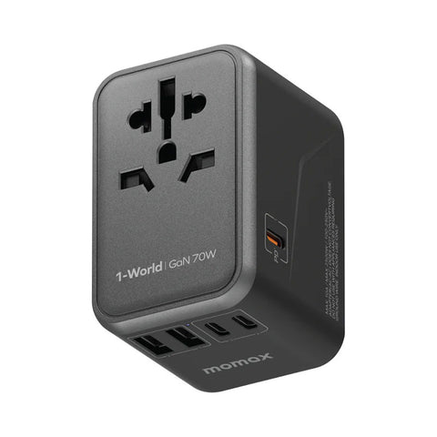 MOMAX | 70W GaN 方便式旅行插座 UA8A
